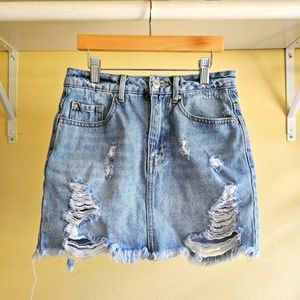 Forever 21 Jean Mini Skirt